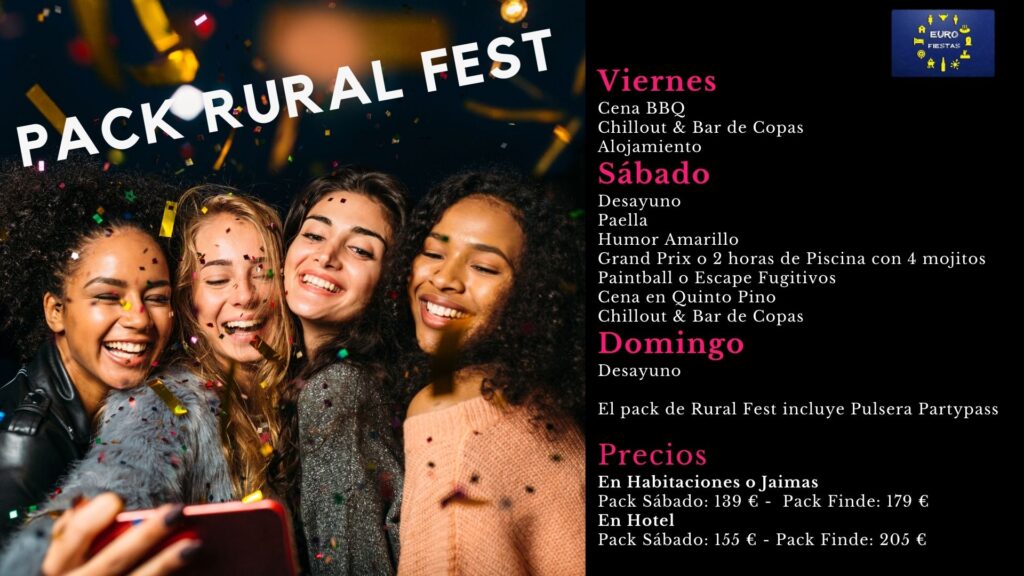 Pack Rural Fest de día completo en Eurofiestas, Casarrubios del Monte (Toledo)