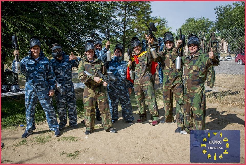 Partida de paintball para despedidas en Casarrubios del Monte, Toledo