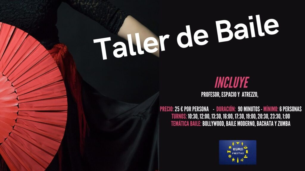 Taller de baile para despedidas en Eurofiestas, Casarrubios del Monte (Toledo)
